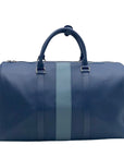 Rylor Blue Leather Duffle Bag