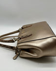 Coach Minetta Metallic Leather Shoulder Bag