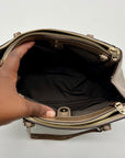 Coach Minetta Metallic Leather Shoulder Bag