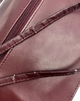 Buxton Burgundy Leather Crossbody Purse