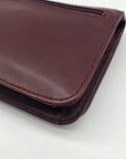 Buxton Burgundy Leather Crossbody Purse