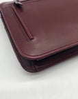 Buxton Burgundy Leather Crossbody Purse