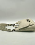 Coach Vintage Ivory Leather Flap Hobo Shoulder Bag-16931