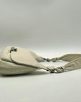 Coach Vintage Ivory Leather Flap Hobo Shoulder Bag-16931