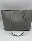 Michael Kors Pearl Grey Coated Canvas Sheila Tote