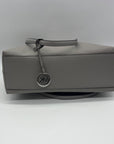 Michael Kors Pearl Grey Coated Canvas Sheila Tote