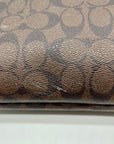 Coach Brown Signature Print Coated Canvas File Bag F23866