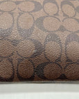 Coach Brown Signature Print Coated Canvas File Bag F23866