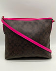 Coach Brown Signature Print Coated Canvas File Bag F23866