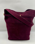Madewell Red Belted Suede Satchel Bag