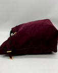 Madewell Red Belted Suede Satchel Bag