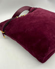 Madewell Red Belted Suede Satchel Bag