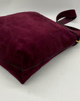 Madewell Red Belted Suede Satchel Bag