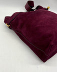 Madewell Red Belted Suede Satchel Bag