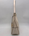 Michael Kors Beige Pebbled Leather Nicole Medium Shoulder Bag