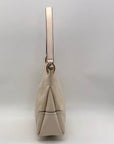 Michael Kors Beige Pebbled Leather Nicole Medium Shoulder Bag