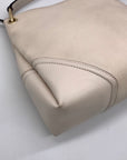 Michael Kors Beige Pebbled Leather Nicole Medium Shoulder Bag