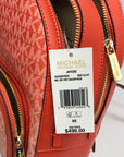 Michael Kors Red Clay Jaycee Zip Pocket Backpack Bag