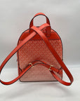 Michael Kors Red Clay Jaycee Zip Pocket Backpack Bag