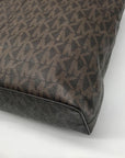 Michael Kors Brown Monogram Coated Canvas Jet Set Shoulder Bag