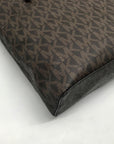 Michael Kors Brown Monogram Coated Canvas Jet Set Shoulder Bag