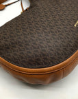 Michael Kors Brown Monogram Canvas Lydia Hobo Shoulder Bag