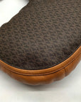 Michael Kors Brown Monogram Canvas Lydia Hobo Shoulder Bag