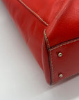 Kate Spade Red Pebbled Grain Leather Tote Bag