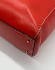Kate Spade Red Pebbled Grain Leather Tote Bag