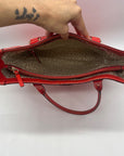 Kate Spade Red Pebbled Grain Leather Tote Bag