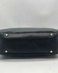 Kate Spade Black Pebbled Leather Primrose Hill Goldie Satchel Bag