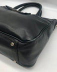 Kate Spade Black Pebbled Leather Primrose Hill Goldie Satchel Bag