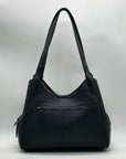 Coach Black Pebbled Leather Ella Shoulder Bag C4824