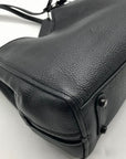 Coach Black Pebbled Leather Ella Shoulder Bag C4824