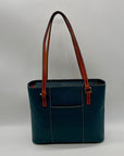 Dooney & Bourke Teal Pebble Grain Lexington Small Tote Bag