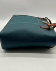 Dooney & Bourke Teal Pebble Grain Lexington Small Tote Bag
