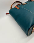 Dooney & Bourke Teal Pebble Grain Lexington Small Tote Bag