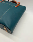 Dooney & Bourke Teal Pebble Grain Lexington Small Tote Bag