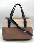 Kate Spade Pink Colorblock Pebbled Leather Jackson Street Octavia Shoulder Bag