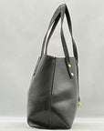 Adrienne Vittadini Black Faux Leather Tote Bag
