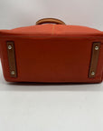 Dooney And Bourke Burnt Orange Pebbled Leather Satchel