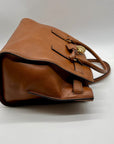 Michael Kors Brown Leather Hamilton Traveler Tote Bag