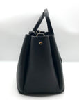 Radley London Black Pebbled Leather Medium Hillgate Place Grab Satchel Bag