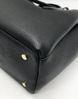 Radley London Black Pebbled Leather Medium Hillgate Place Grab Satchel Bag