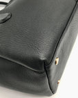 Radley London Black Pebbled Leather Medium Hillgate Place Grab Satchel Bag