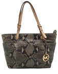 Michael Kors Gray Python Embossed Leather Shoulder Bag