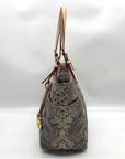 Michael Kors Gray Python Embossed Leather Shoulder Bag