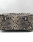 Michael Kors Gray Python Embossed Leather Shoulder Bag