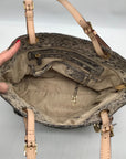 Michael Kors Gray Python Embossed Leather Shoulder Bag