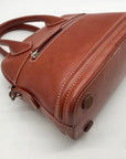 Dooney & Bourke Brown Leather Florentine Domed Satchel Bag